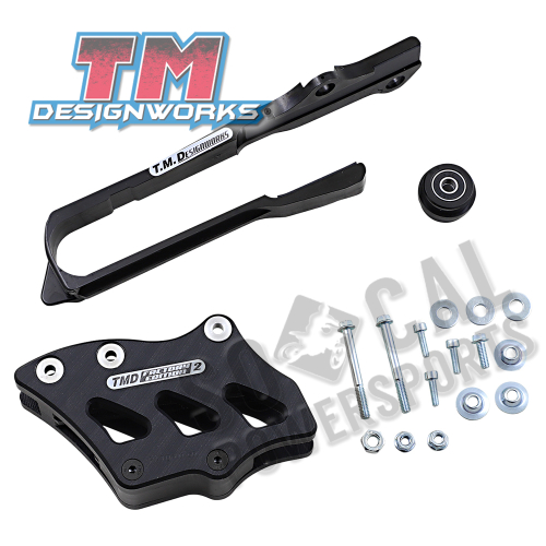 T.M. Designworks - T.M. Designworks Dirt Cross Multi-Purpose Chain Slide-N-Guide Kit FE2 Guide - Black - SCP-OR3-BK