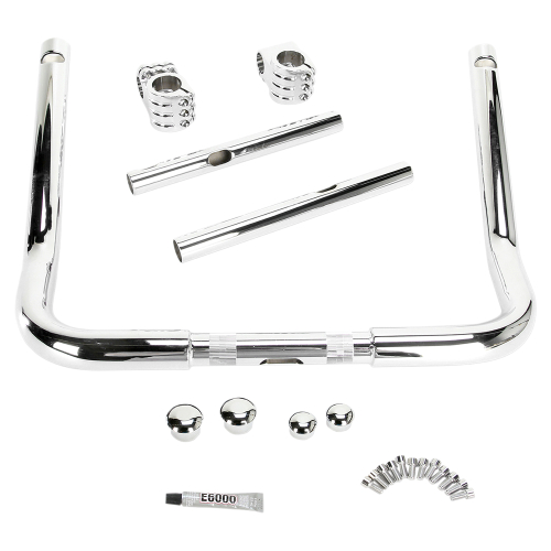 Klock Werks - Klock Werks Klip Hanger Handlebar - 14in. - Chrome/Chrome - KWH-01-8013-C