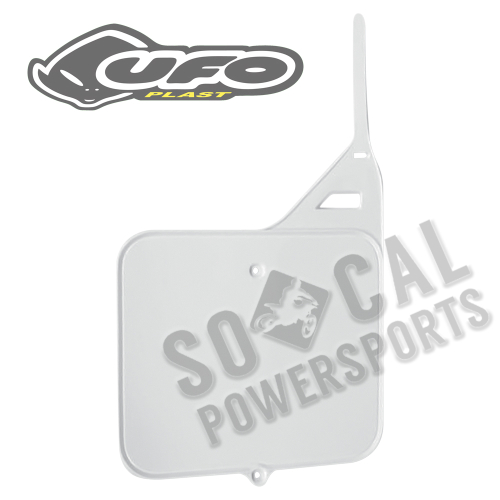UFO Plastics - UFO Plastics Front Number Plate - White - SU02910041