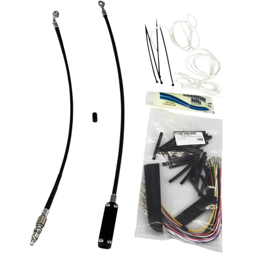 Fat Baggers, Inc. - Fat Baggers, Inc. EZ Install Handlebar Kit - Black Braided - 109116-B