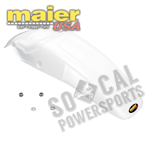 Maier Mfg - Maier Mfg MX Style Rear Fender - White - 170031