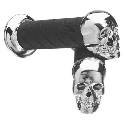 Pro Grip - Pro Grip 862 Skull Cruiser Grips - for 1in. bars - 862CR-SK-1