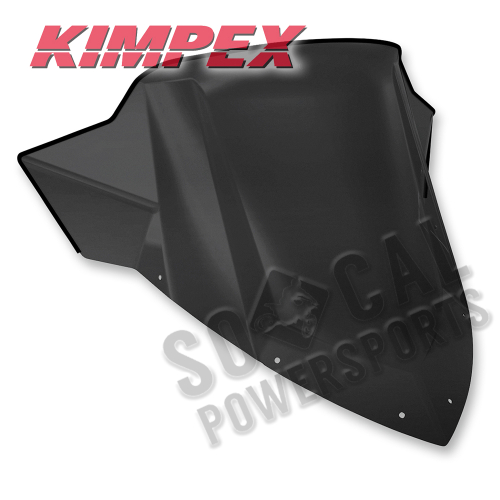 Kimpex - Kimpex Windshield - Medium - Black Opaque - 116044