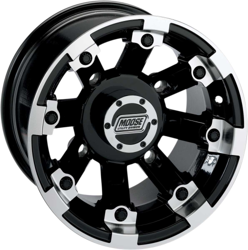 Moose Utility - Moose Utility Machined 393X Wheel - 12x8 - 4+4 Offset - 4/156 - 393MO128156BW4