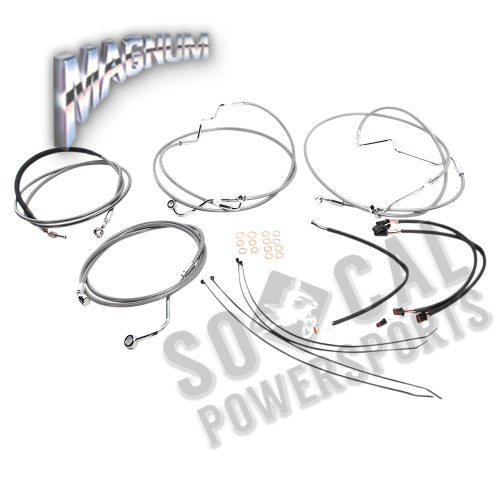 Magnum - Magnum Stainless Steel XR Handlebar Installation Kit for 12-14in. Ape - 589871