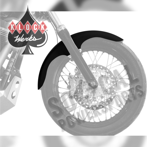 Klock Werks - Klock Werks Hugger Series Front Fenders With Mounting Blocks - Klub - KWF-02-0492