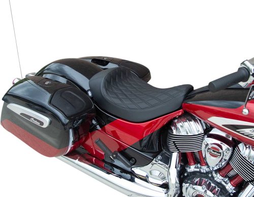 Drag Specialties - Drag Specialties Solo Seat - Double Diamond - Black - 0810-2267