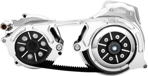 Belt Drives Ltd - Belt Drives Ltd 2in. Open Belt Drive Kit - Chrome - EV2PH-B17-C