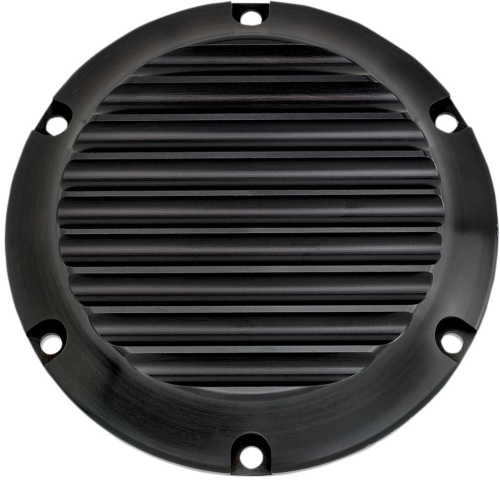 Joker Machine - Joker Machine Billet Derby Cover - Finned Black Anodized - 10-690-1