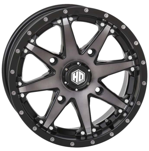 STI - STI HD10 Alloy Front/Rear Wheel - 20x7 - 4+3 Offset - 4/137 - Smoke with Matte Black - 20HD1017