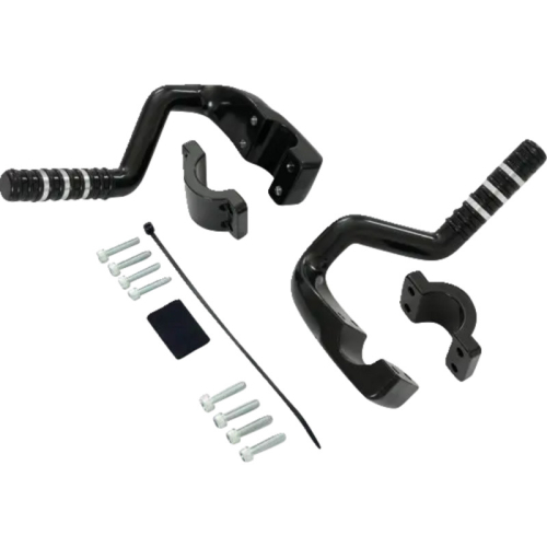 Show Chrome - Show Chrome Adjustable Highway Pegs - Satin Black with Contrast Cut - 41-422