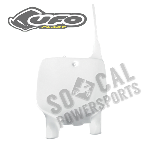 UFO Plastics - UFO Plastics Front Number Plate - White - KA03701047