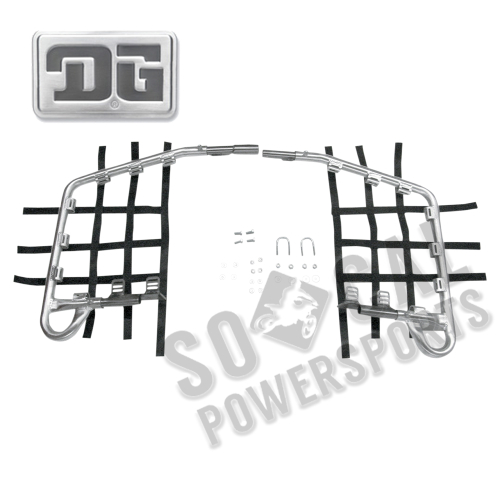 DG Performance - DG Performance Alloy Nerf Bars - Alloy Bar - Black Web - 60-4450