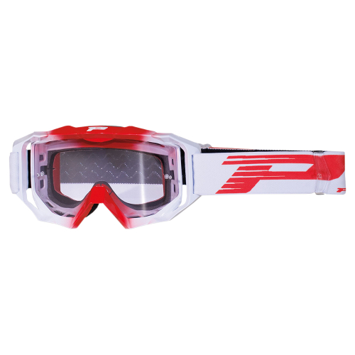 Pro Grip - Pro Grip 3200 MX Venom Goggles - PZ3200ROSSO - Red / Clear Light Sensitive Lens - OSFM