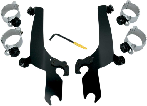 Memphis Shades - Memphis Shades Trigger-Lock Mount Kit for Sportshield Windshields - Black - MEB8929