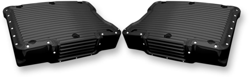 Covingtons - Covingtons Rocker Top Cover - Dimpled - Gloss Black Powdercoat - C1292-B
