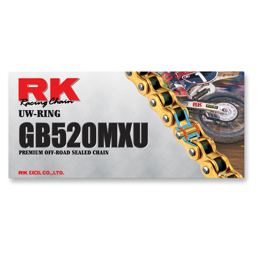 RK - RK 520 MXU UW-Ring Chain - 120 Links - Gold - GB520MXU-120