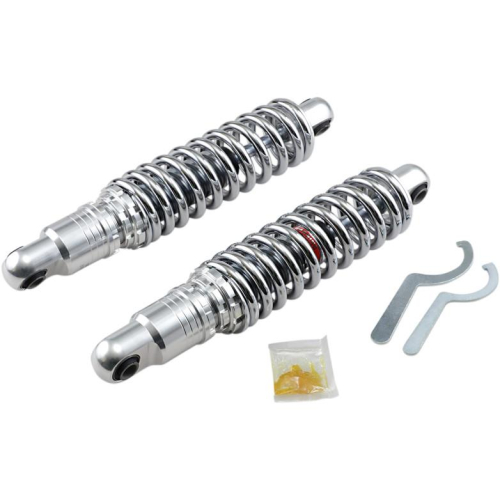 Drag Specialties - Drag Specialties Premium Ride-Height Heavy Duty Adjustable Shocks - 13in. - Chrome - 1310-1663