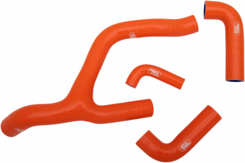 Moose Racing - Moose Racing Race Fit Radiator Hose Kit without Clamps - 3 - Orange - 1902-1566
