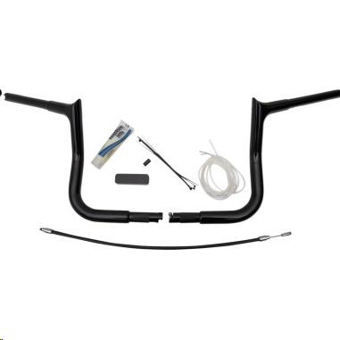 Fat Baggers, Inc. - Fat Baggers, Inc. 1-1/4in. EZ Install Handlebar Kit with Pointed Top Handlebars - Gloss Black - 909110-B