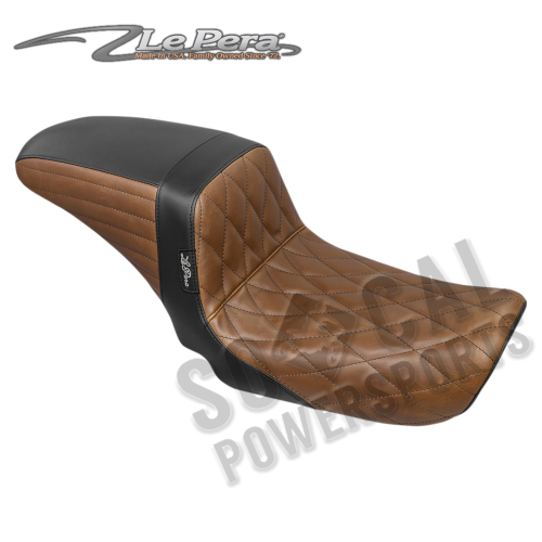 Le Pera - Le Pera Kickflip Seat - Combo Diamond - Black and Tan - LK-591DMBRNBK
