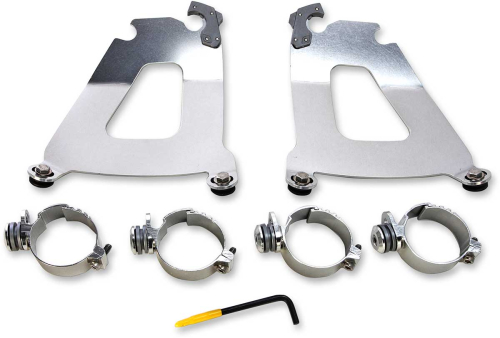 Memphis Shades - Memphis Shades Trigger-Lock Mount Kit for Bullet Fairing - Polished - MEK2012