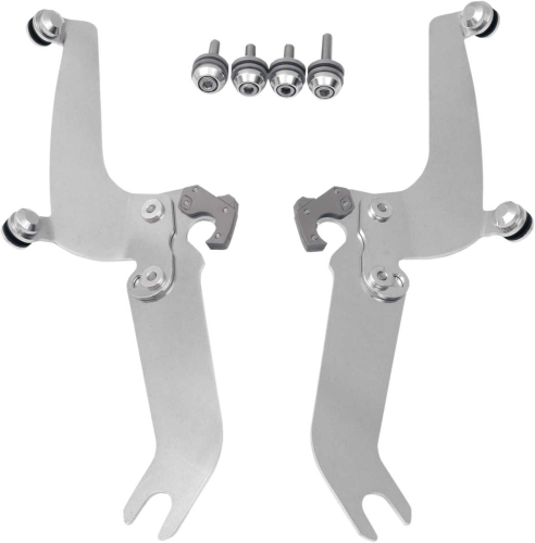 Memphis Shades - Memphis Shades Trigger-Lock Mount Kit for Sportshield Windshields - Polished - MEM8923