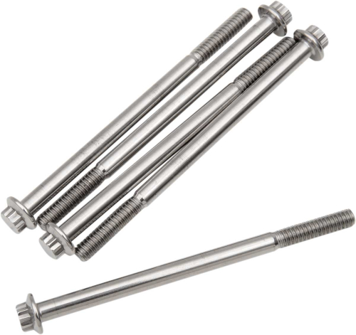 Diamond Engineering - Diamond Engineering 12-Point Stainless Steel Coarse Thread Bolt Refill Packs - 1/4in.-20 x 4in. - TC0440HP-5