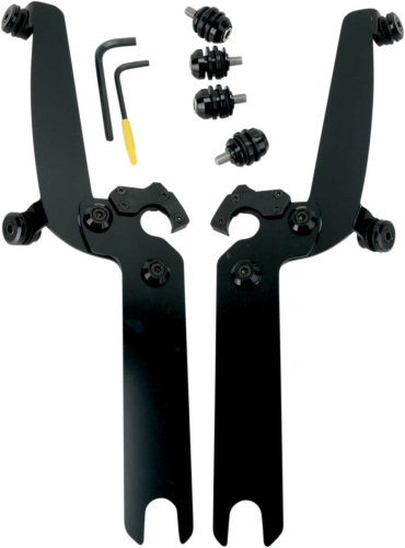 Memphis Shades - Memphis Shades Trigger-Lock Mount Kit for Sportshield Windshields - Black - MEB8922