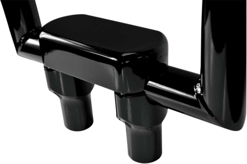 Drag Specialties - Drag Specialties Handlebar Riser/Top Clamp Kit with 1-1/2in. Clamping Area - 3in. Tall - Black - 0602-0603