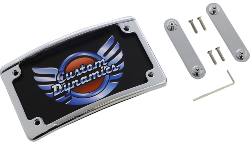 Custom Dynamics - Custom Dynamics Illuminated CVO License Plate Frame - Chrome - LPF-RAD-CVO-C