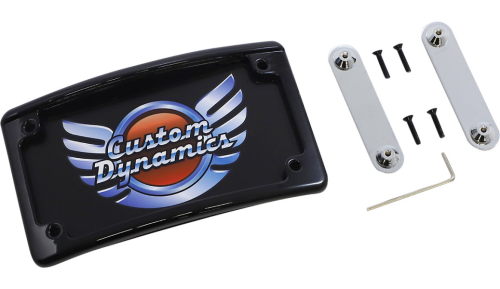 Custom Dynamics - Custom Dynamics Illuminated CVO License Plate Frame - Black - LPF-RAD-CVO-B