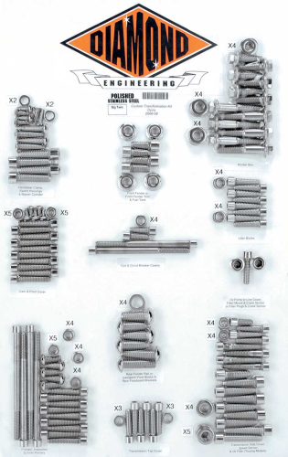 Diamond Engineering - Diamond Engineering OEM Style Polished Stainless Steel Custom Transformation Kit - DE6029HP