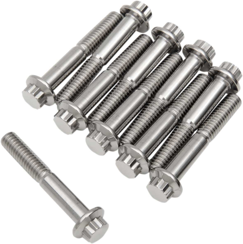 Diamond Engineering - Diamond Engineering 12-Point Stainless Steel Coarse Thread Bolt Refill Packs - 5/16in.-18 x 2in. - TC0520HP-10