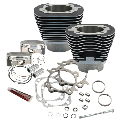 S&S Cycle - S&S Cycle 117in. Big Bore Kit - Silver Powder-coat - 910-0221