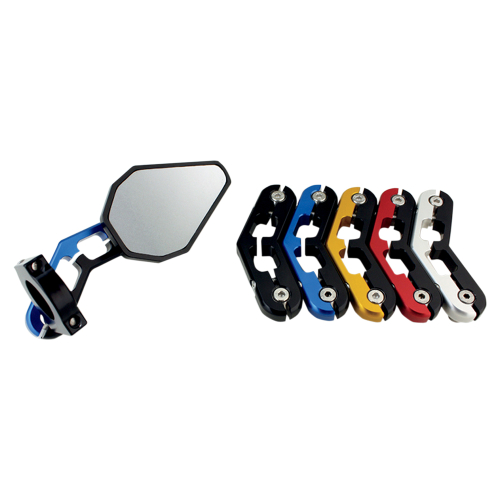 Driven Racing - Driven Racing D-Axis Bar End Mirror - Blue - DXM-BL