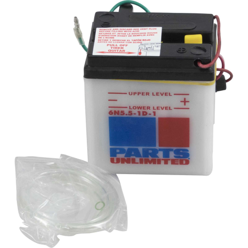 Parts Unlimited - Parts Unlimited 6V Conventional Battery - 6N551D1