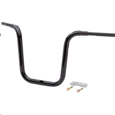 LA Choppers - LA Choppers 1-1/2in. Traditional Ape Hanger Handlebar - Black - LA-7314-16B