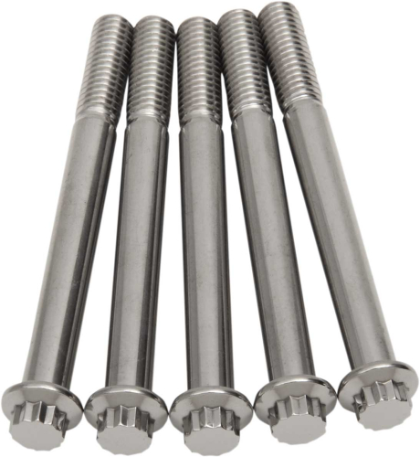 Diamond Engineering - Diamond Engineering 12-Point Stainless Steel Coarse Thread Bolt Refill Packs - 3/8in.-16 x 3 3/4in. - TC0636HP-5
