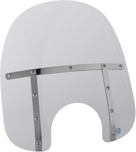 Memphis Shades - Memphis Shades Memphis Fats Windshield (7in. Cutout) - 17in. - Clear - MEM3210