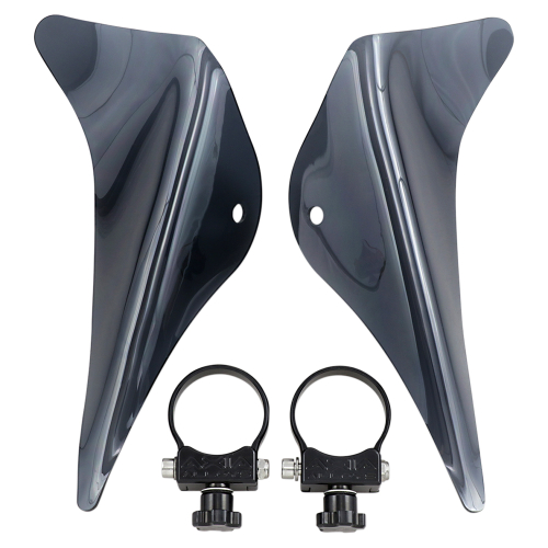 Klock Werks - Klock Werks Windshield Flare Wings - Dark Smoke - KW05-010426-DS