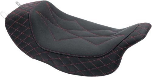 Mustang - Mustang Revere Journey Diamond Solo Seat - American Beauty Red - 75130AB