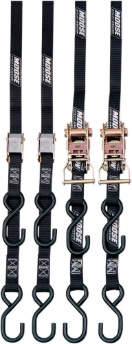 Moose Utility - Moose Utility Heavy-Duty Quad Pack Tie-Down - Black - 3920-0300