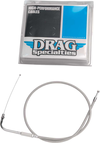 Drag Specialties - Drag Specialties Braided Idle Cable - 26 1/2in. - 5342600B