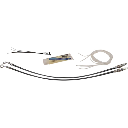 Fat Baggers, Inc. - Fat Baggers, Inc. EZ Install Handlebar Kit - Black Braided - 109314-B
