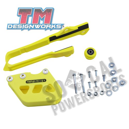 T.M. Designworks - T.M. Designworks Dirt Cross Multi-Purpose Chain Slide-N-Guide Kit FE1 Guide -Yellow - SCP-OR1-YL