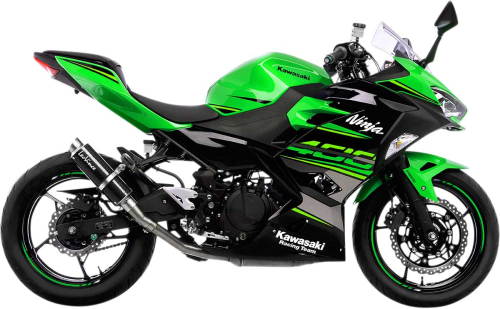 Leo Vince - Leo Vince GP Corsa Slip-On - Carbon Fiber Muffler - Carbon Fiber End Cap - 3389U