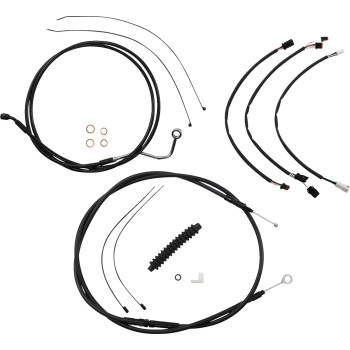 Magnum - Magnum XR Black Dot Handlebar Installation Kit - 15in-17in. - Black Fittings - 486982