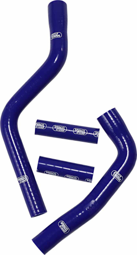 Moose Racing - Moose Racing Race Fit Radiator Hose Kit without Clamps - 4 - Blue - YAM-29-BL
