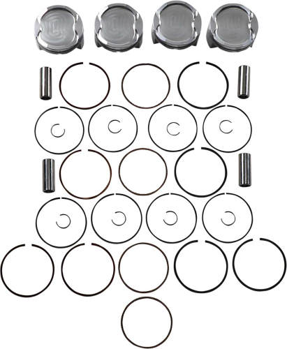 J.E. Pistons - J.E. Pistons FSR Piston Kit - Standard Bore 81.00mm, 8.7:1 Compression - 299834
